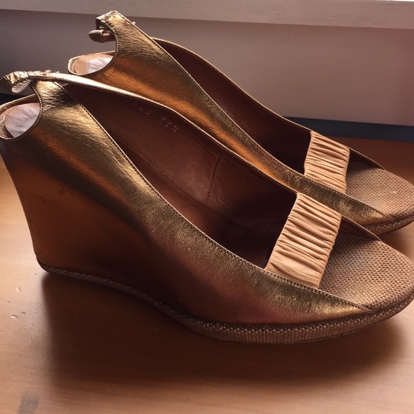 Dries Van Noten Shoes - Dries Van Noten Peep Toe Wedges